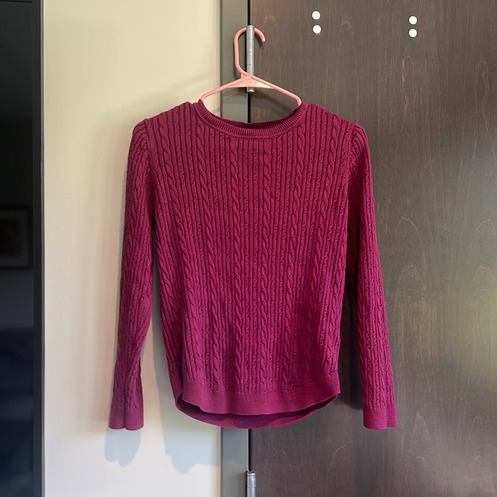 Burgundy/Purple Knitted Sweater